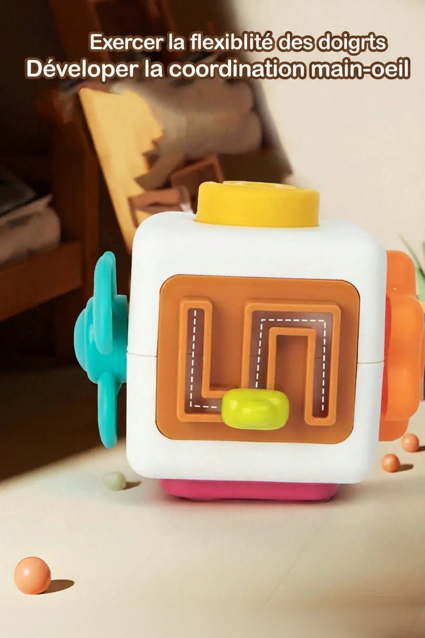 PetitPas Éveil : Jouets éducatifs Montessori 6 en 1, planche d'activités sensorielles, cube de développement des compétences pour bébé, jouets éducatifs pour filles et garçons, cadeau jouets-educatifs-montessori-6-en-1-planche-dactivites-sensorielles-cube-de-developpement-des-competences-pour-bebe-jouets-educatifs-pour-filles-et-garcons-cadeau