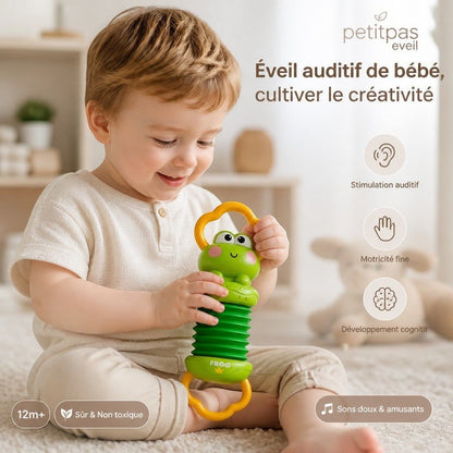 Accordéon pour bébé PetitPas Éveil avec motif licorne, instrument de musique pour éveil musical des tout-petits