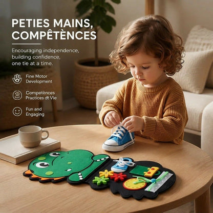 Cartes éducatives en feutrine sur les insectes pour bébé, stimulant la motricité fine et éveil sensoriel par PetitPas Éveil.