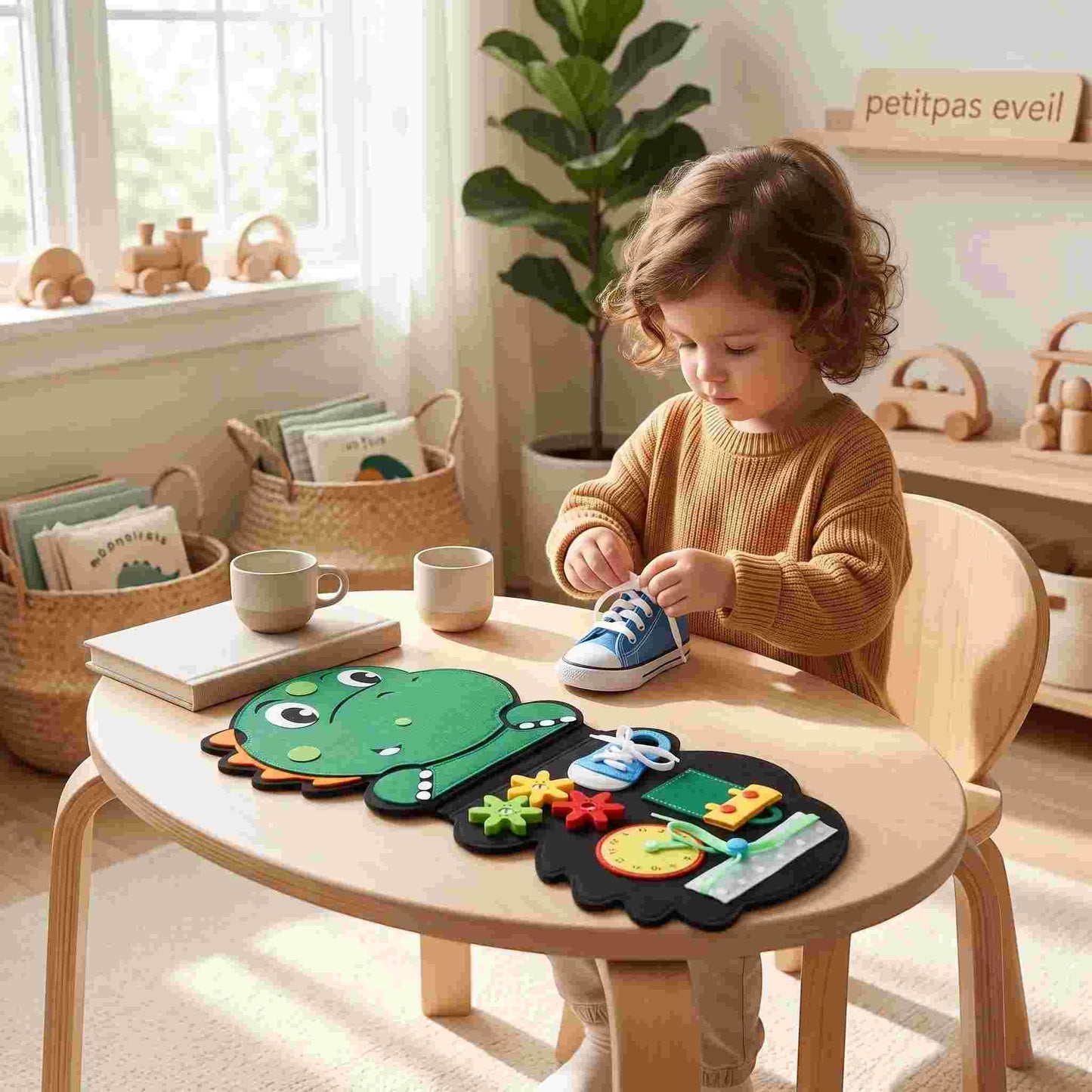 Cartes éducatives en feutrine Insectes pour bébé, activité sensorielle et motricité fine, par PetitPas Éveil.