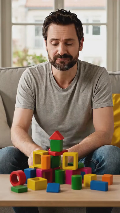 Blocs de Construction Montessori en Bois pour Enfants